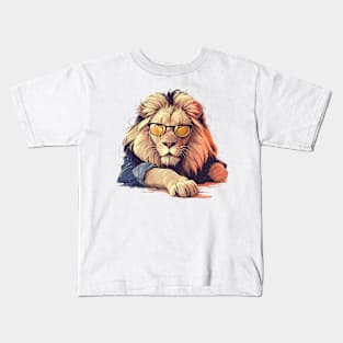 cool lion Kids T-Shirt